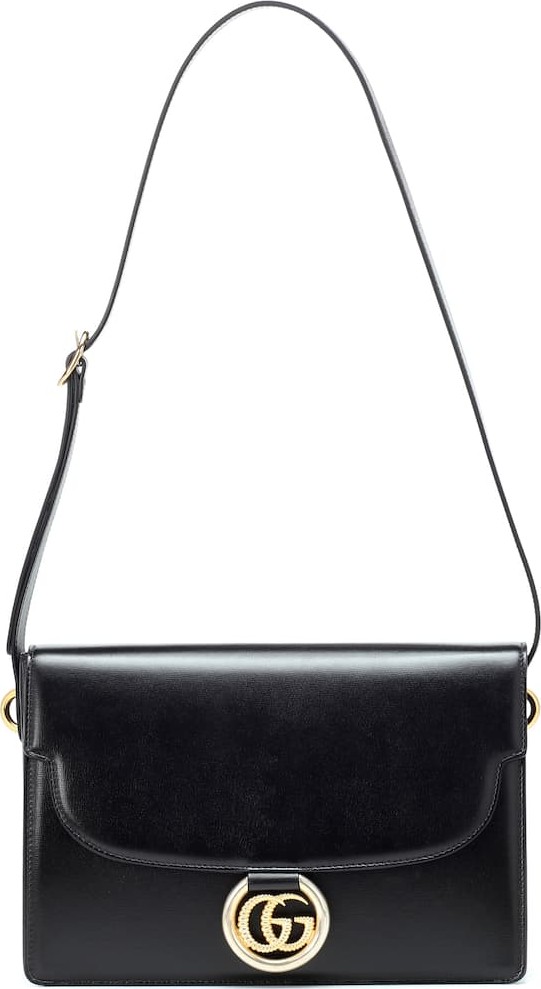 Gucci GG Ring Medium leather shoulder bag