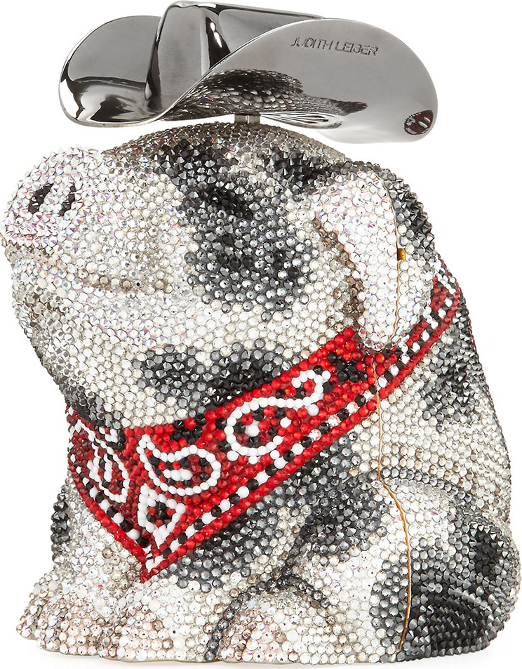 Judith Leiber Hank Cowboy Pig Bag, White/Black