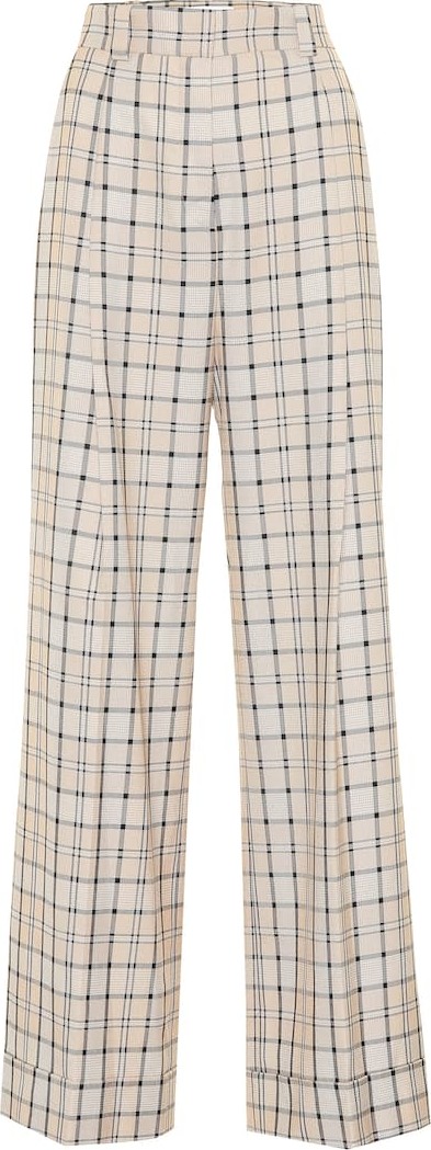 See By Chloé Checked high-rise straight pants