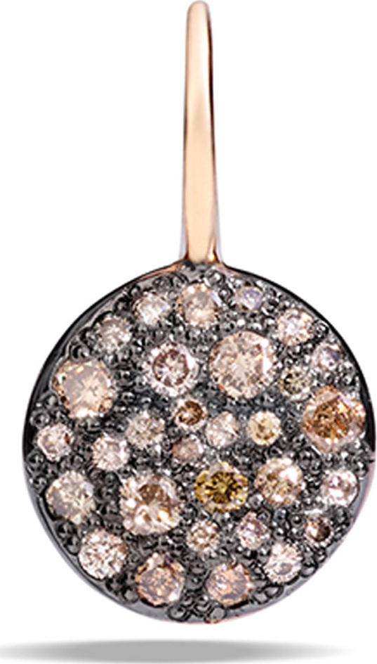Pomellato Sabbia Brown Pave Diamond Earrings, 0.78 TCW
