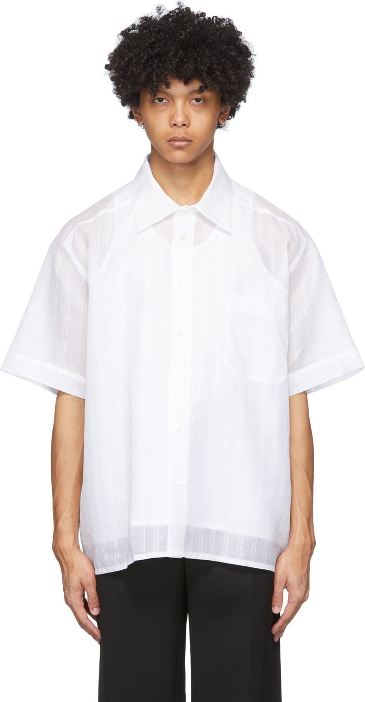 Botter White Poplin Tank Top Shirt