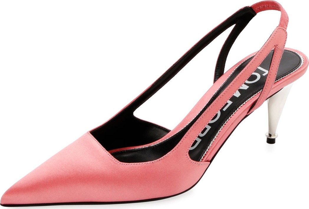 TOM FORD Satin Blade Slingback 65mm Pumps