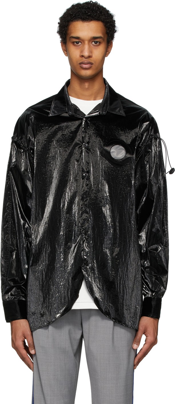 ADER error Black Oblique Shirt