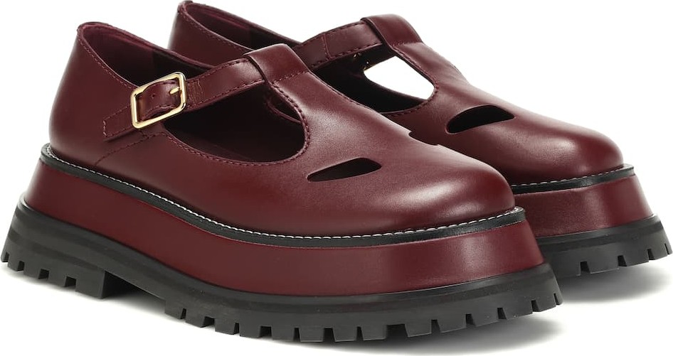 Burberry London England Aldwych leather Mary Jane loafers