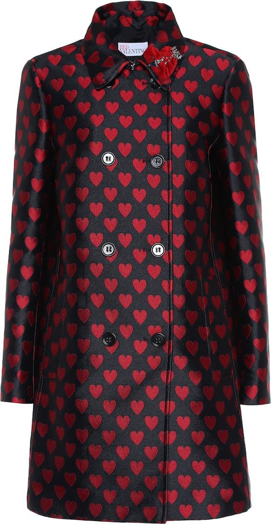 RED Valentino Double-breasted jacquard coat