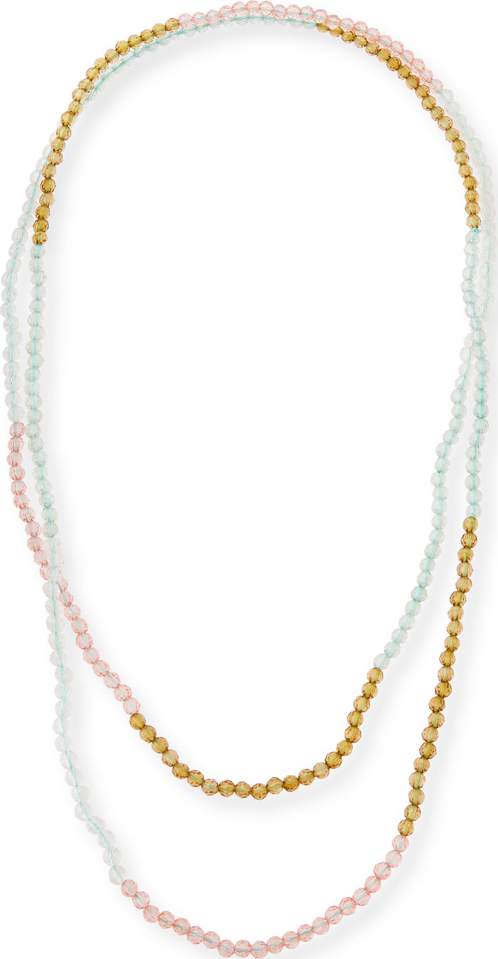 Masai Jet Beaded Necklace, 31"