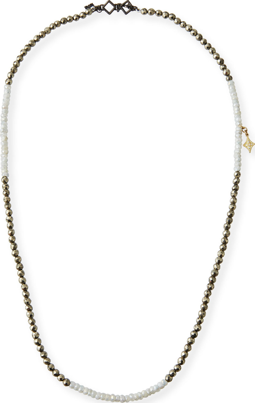 Armenta Old World Pyrite & Silverite Beaded Wrap Bracelet