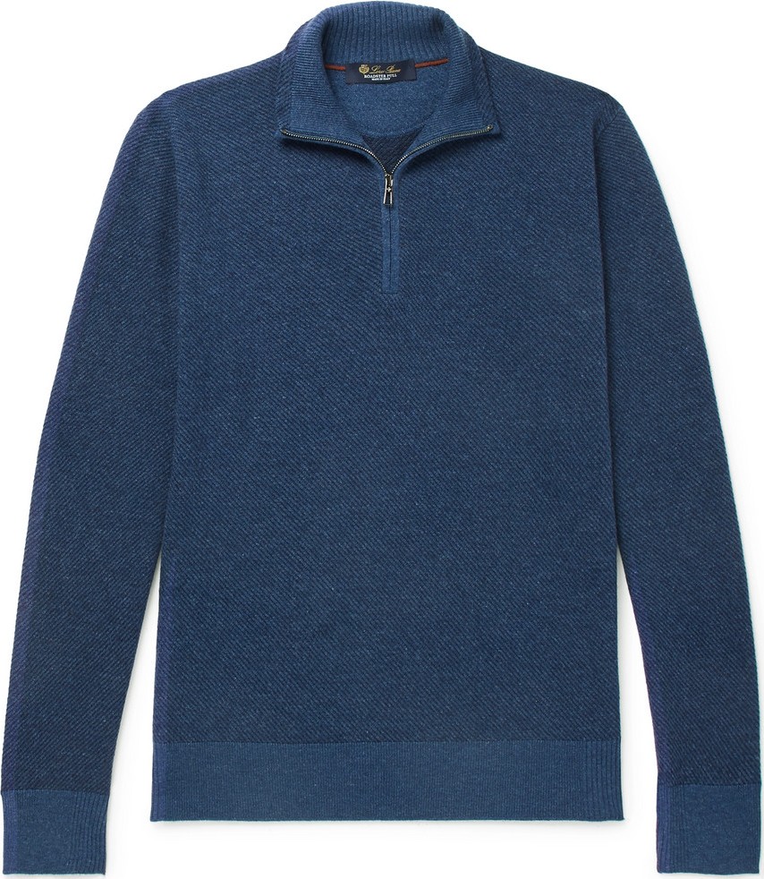 Loro Piana Roadster Cashmere Half-Zip Sweater