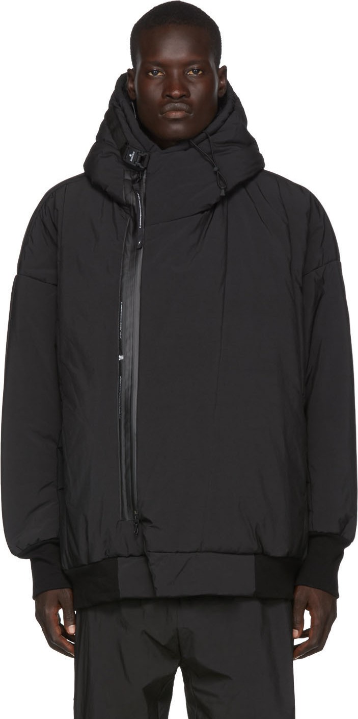 Julius Black Taffeta Winter Hooded Jacket