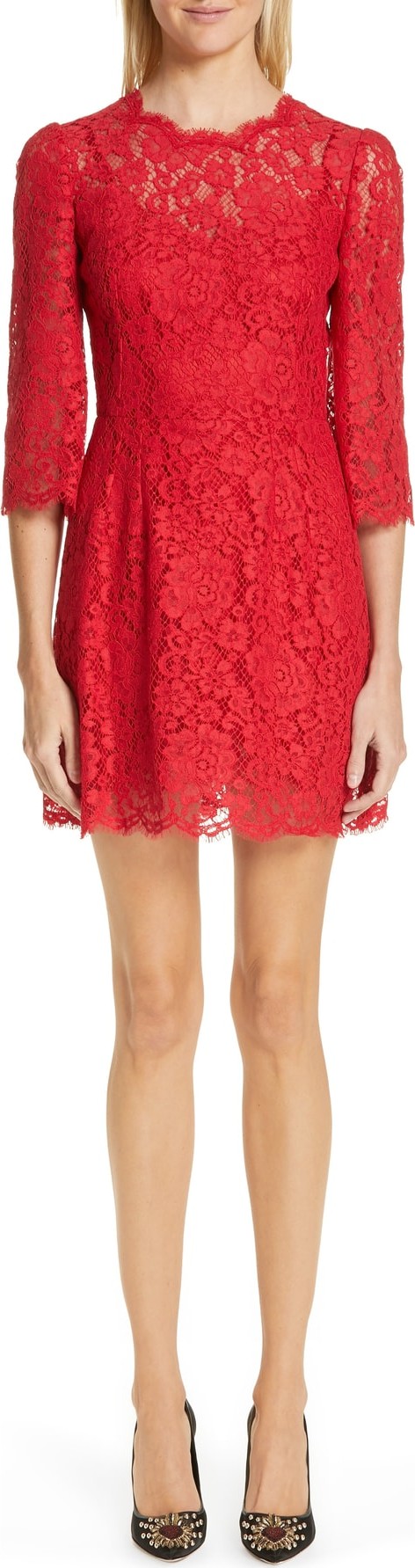Dolce & Gabbana Lace A-Line Dress