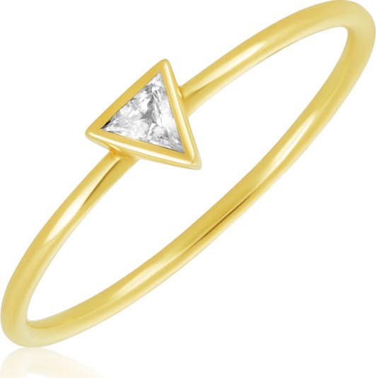 Legend Amrapali Rasayana Triangle Sapphire Stack Ring, Size 7