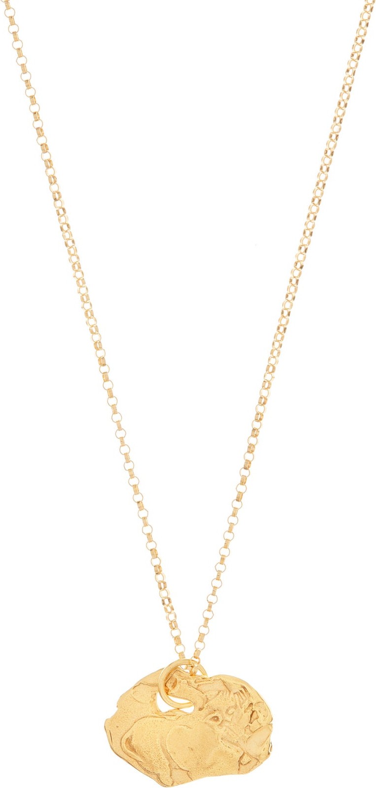 Alighieri The Pig 24kt gold-plated necklace