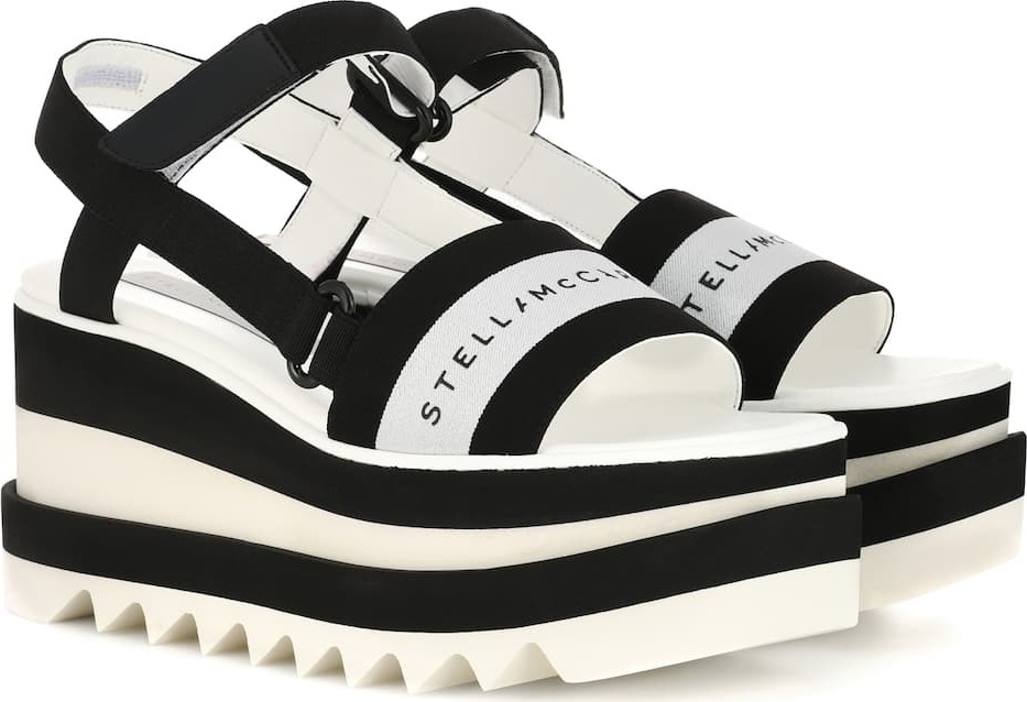 Stella McCartney Striped platform sandals