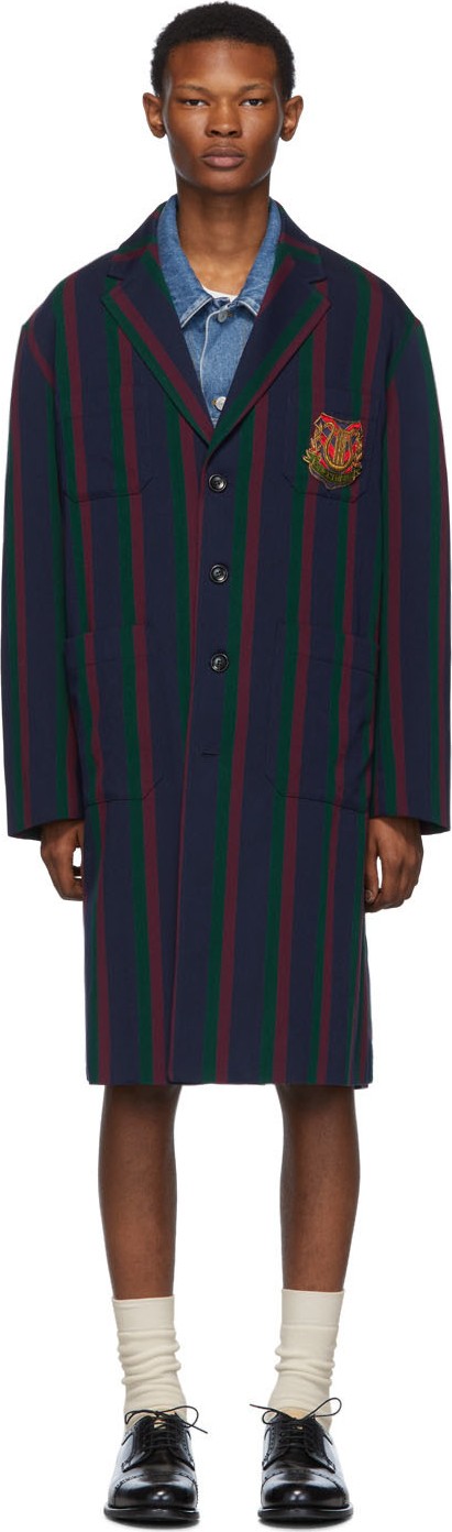 Gucci Blue Crest Coat