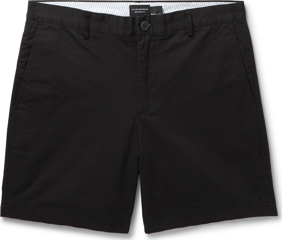 Club Monaco Baxter Slim-Fit Stretch-Cotton Twill Shorts