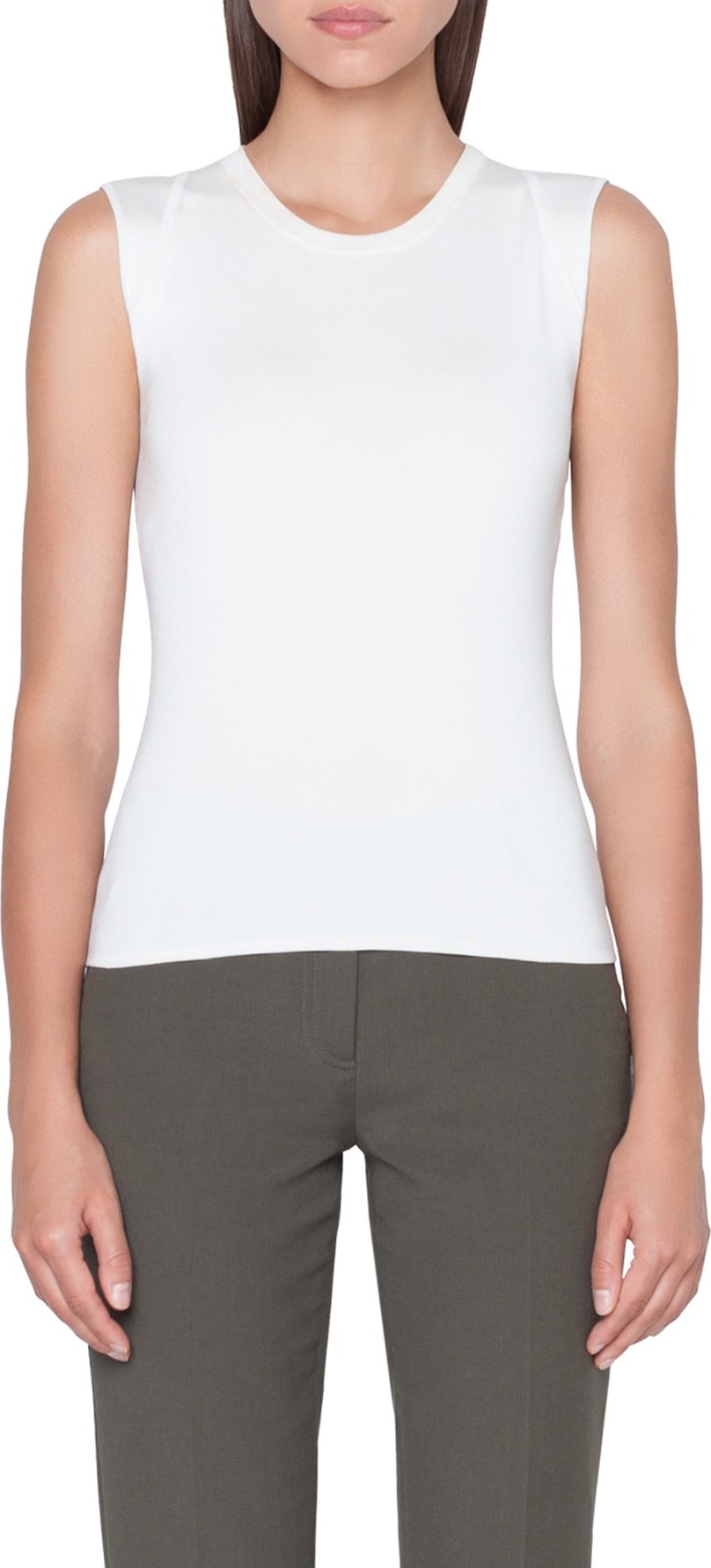 Akris Stretch Silk Knit Shell