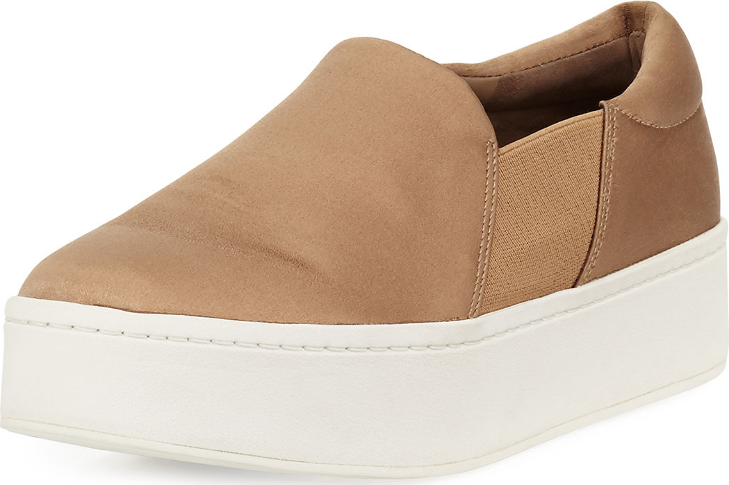 Vince Warren Satin Platform Sneakers