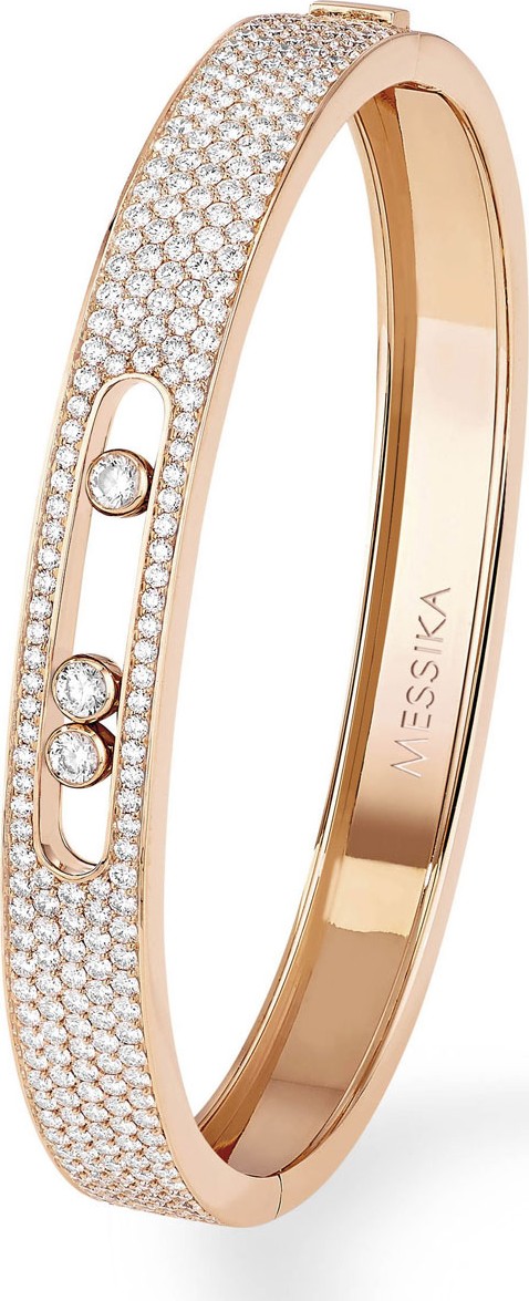Messika Move Diamond Bangle in 18K Rose Gold