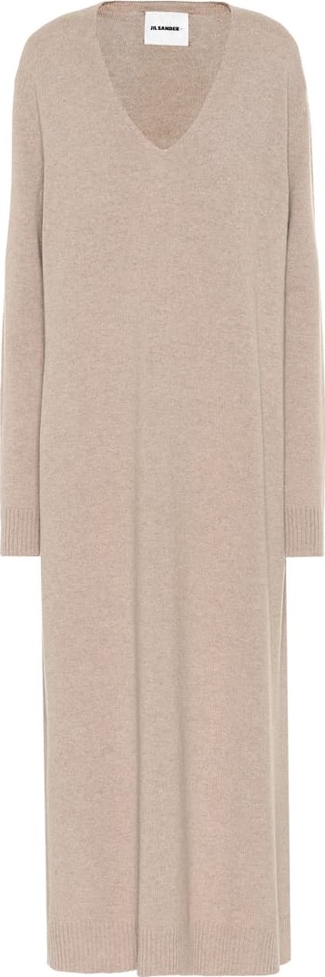 Jil Sander Wool and cashmere midi dress