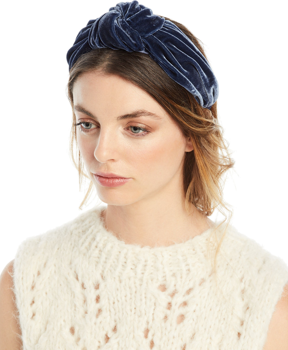 Jennifer Behr Ophelia Velvet Knotted Headband
