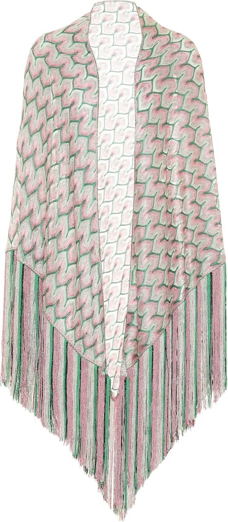 Missoni Fringed lamé shawl