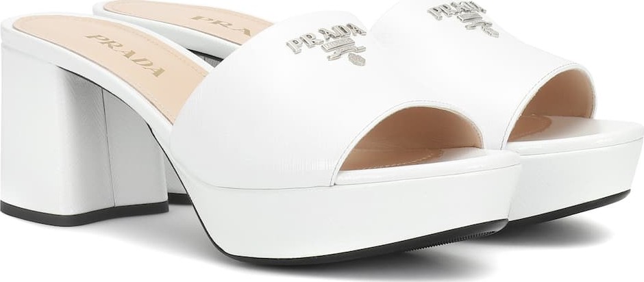 Prada Plateau leather sandals