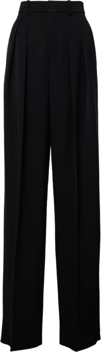 Saint Laurent - Pleated wool straight pants