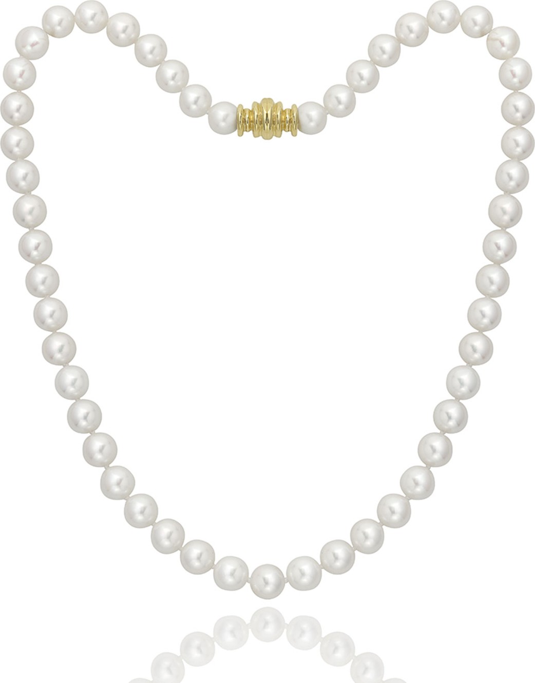 Assael Short Akoya 8mm Pearl-Strand Necklace w/ 18k Gold, 16"L