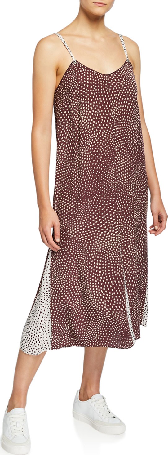 Rag & Bone Dirdre Colorblock Dotted Tank Dress