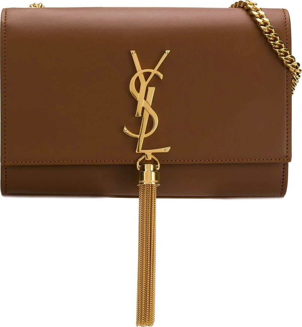 Saint Laurent Brown kate crossbody chain bag
