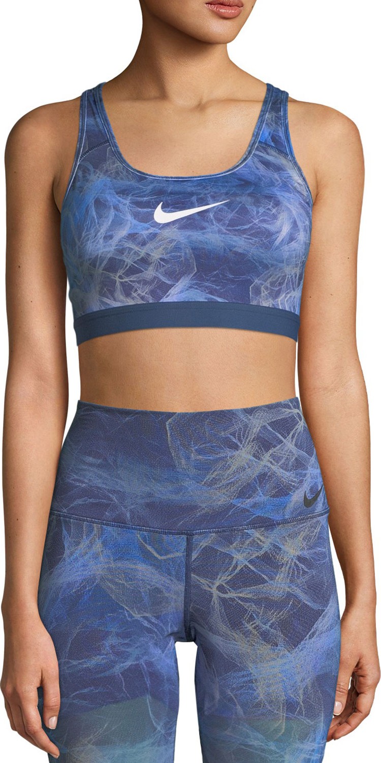 Nike Classic Printed Mesh Racerback Sports Bra