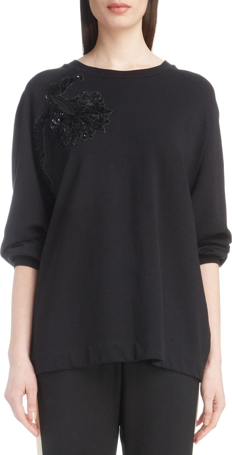 Dries Van Noten Floral Sequin Sweatshirt