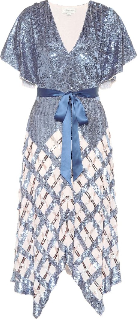 Temperley London Akiko sequined midi dress