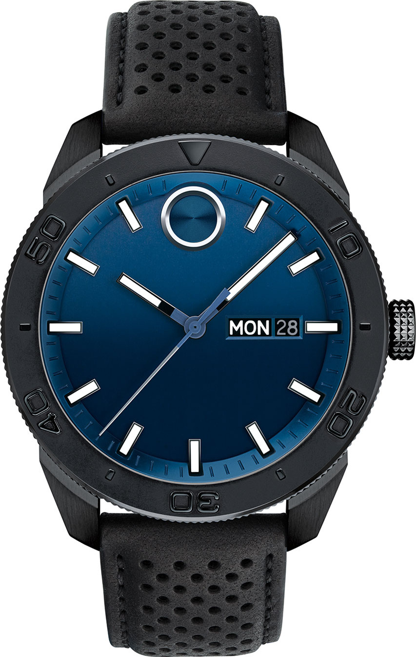 Movado Men's 43mm Bold Sport 3-Hand Day/Date Watch