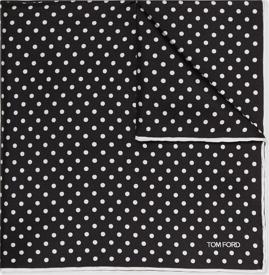 TOM FORD Polka-Dot Silk-Twill Pocket Square