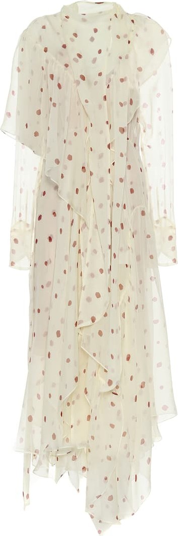 Petar Petrov Alonsa dotted silk midi dress