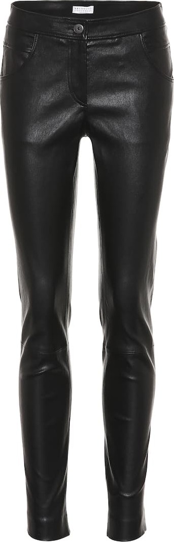 Brunello Cucinelli Leather trousers