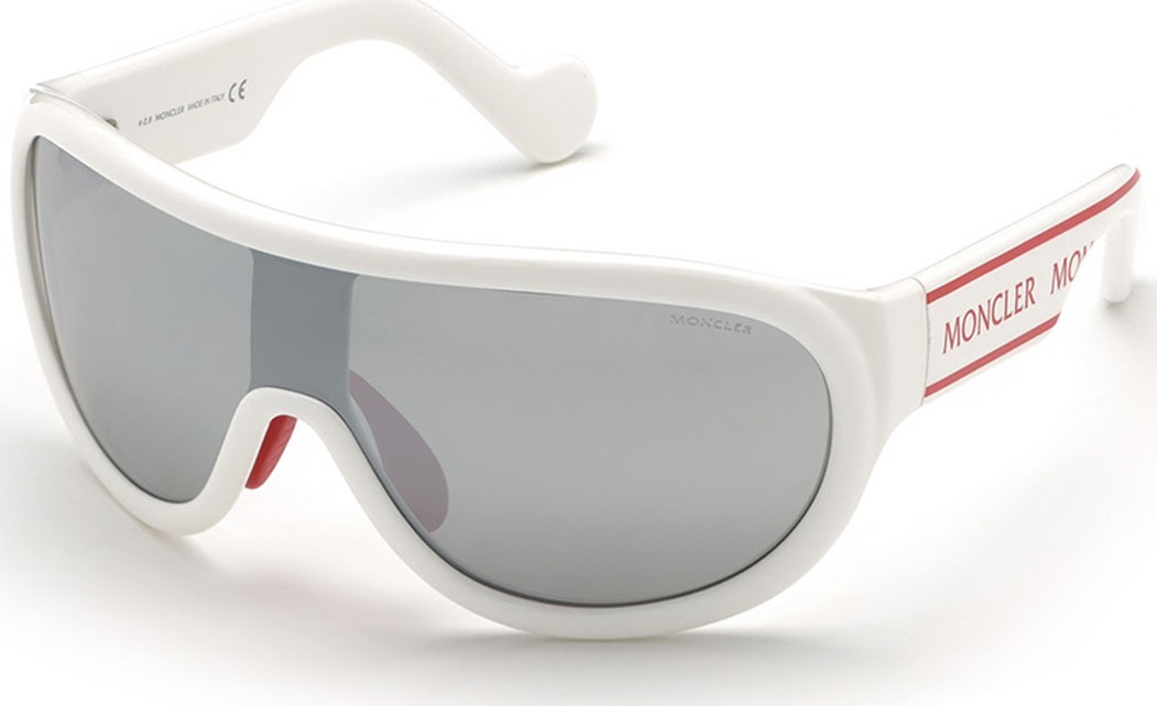 Moncler Shield Mirrored Acetate Sunglasses