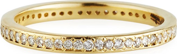Armenta Sueno 18k Gold Stack Band w/ Diamonds  Size 6.5