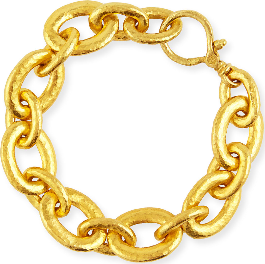 GURHAN 24k Galahad Mixed-Sized Oval Link Bracelet
