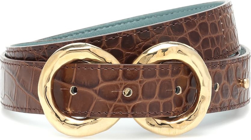 Rejina Pyo Exclusive to Mytheresa – Infinity croc-effect leather belt