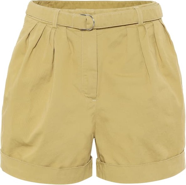 Acne Studios High-rise cotton-twill shorts