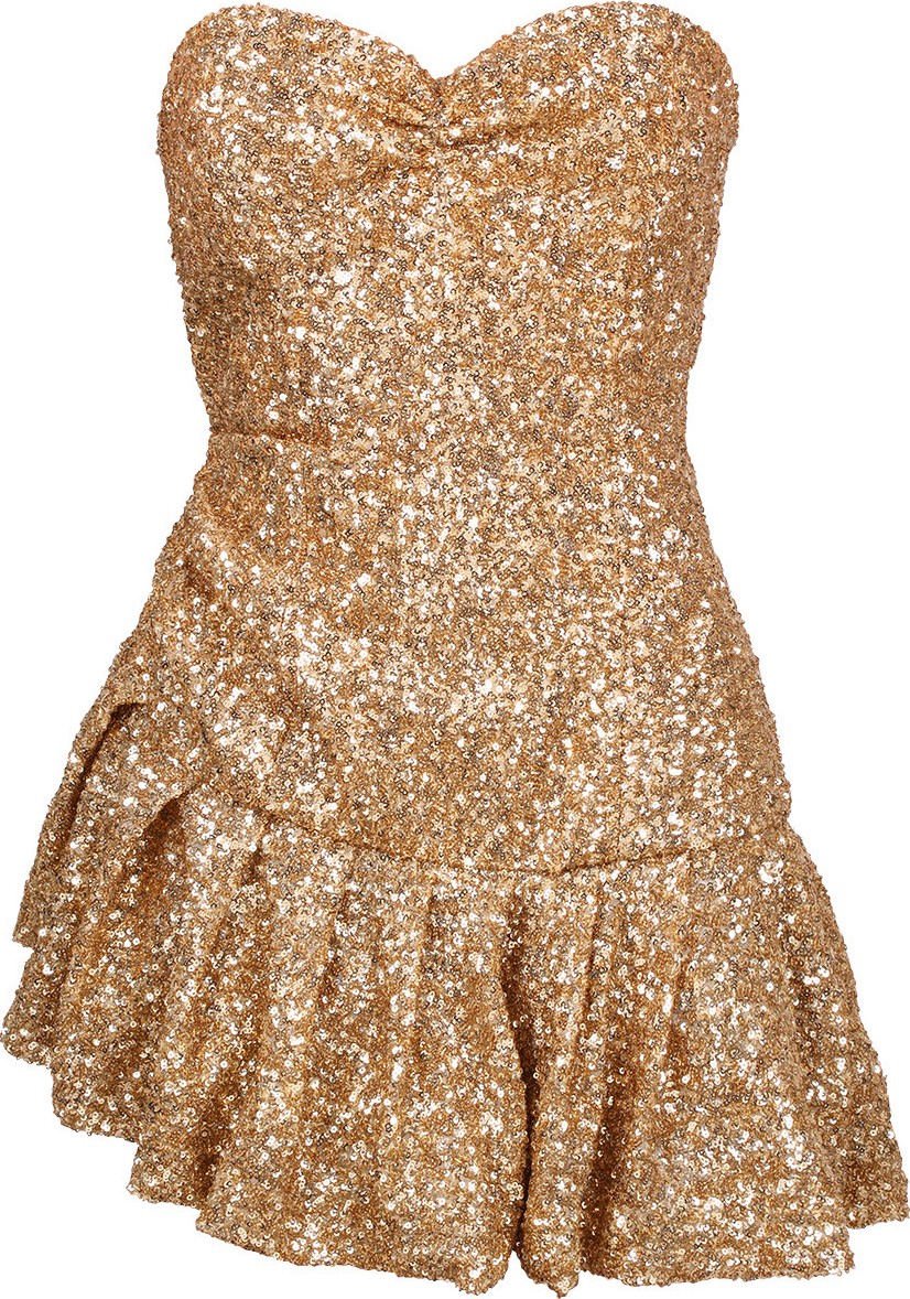 Attico Asymmetric mini dress