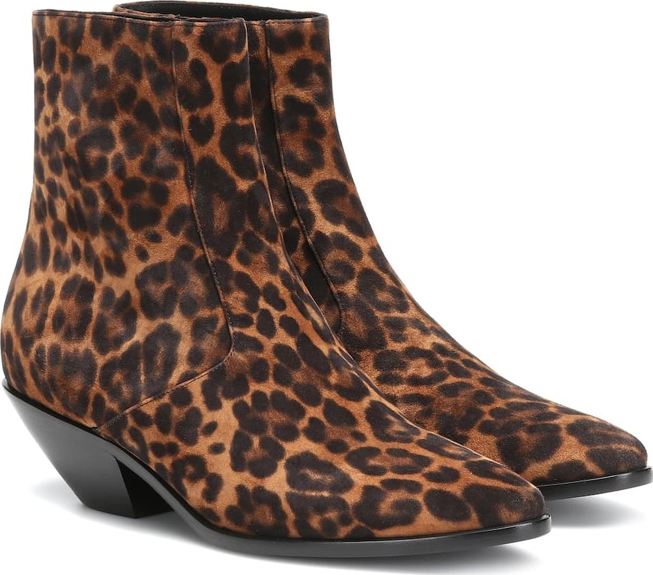 Saint Laurent West 45 suede ankle boots