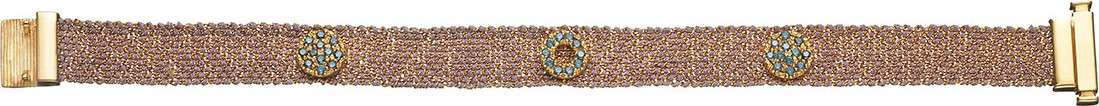 Carolina Bucci 18k Pink Gold Looking Glass Woven Bracelet, 1cm