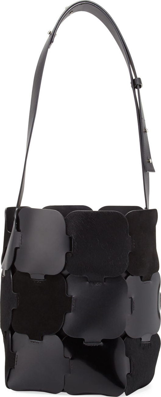Paco Rabanne 16#01 Medium Suede/Leather Hobo Bag