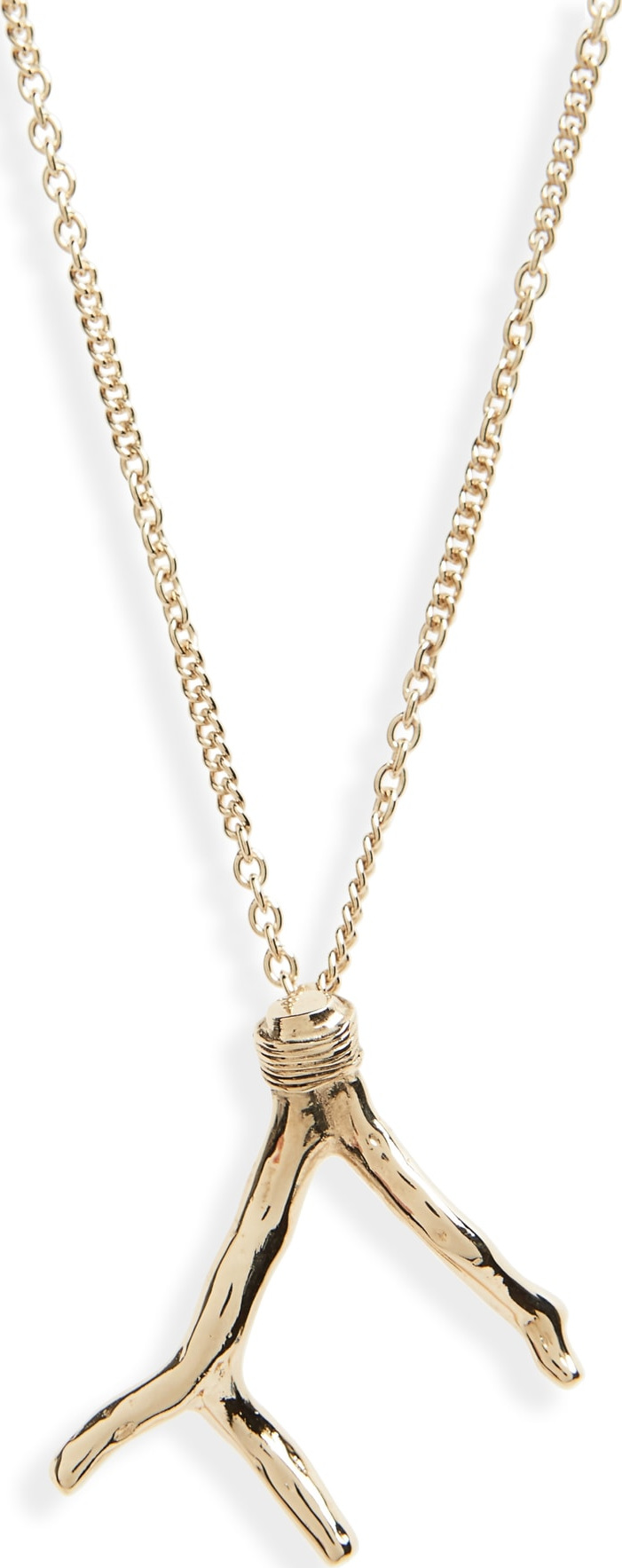 Saint Laurent Coral Pendant Necklace