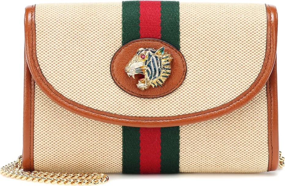 Gucci Rajah Mini canvas shoulder bag