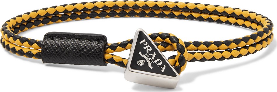 Prada Woven Leather Bracelet