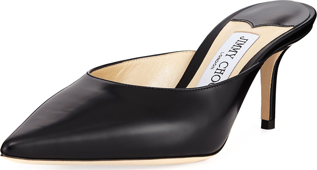 Jimmy Choo Rav Pointed Leather Mules